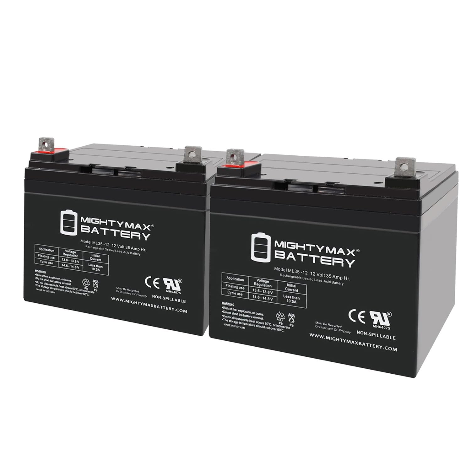 Amazon.com: Mighty Max Battery 12V 35A Pride Mobility Jazzy 610